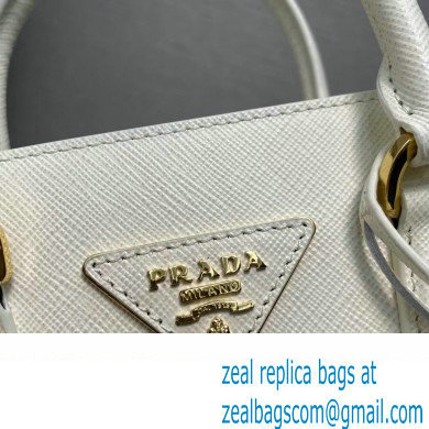 Prada Saffiano leather handbag 1BA358 White 2023