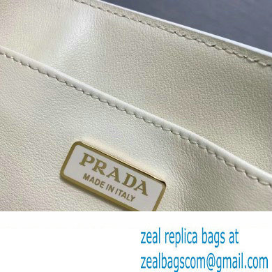 Prada Saffiano leather handbag 1BA358 White 2023