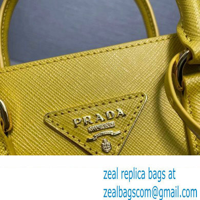 Prada Saffiano leather handbag 1BA358 Yellow 2023