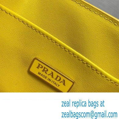 Prada Saffiano leather handbag 1BA358 Yellow 2023