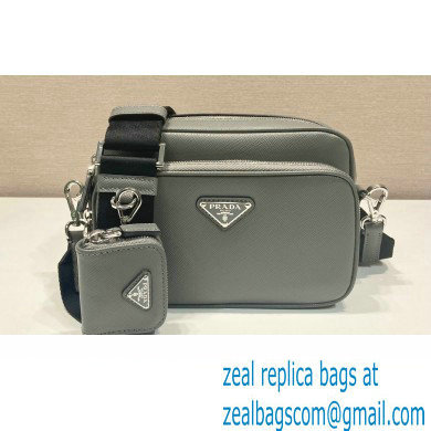 Prada Saffiano leather shoulder bag 2VH170 Gray