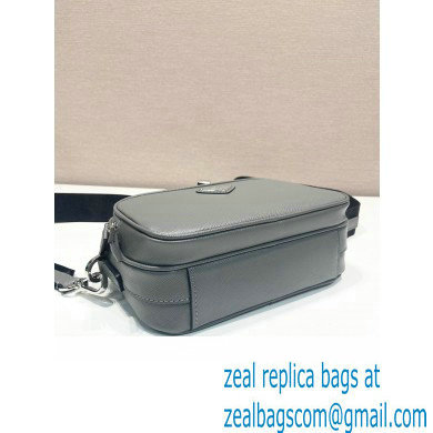 Prada Saffiano leather shoulder bag 2VH170 Gray - Click Image to Close