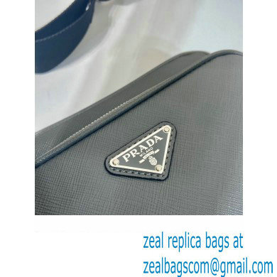 Prada Saffiano leather shoulder bag 2VH170 Gray - Click Image to Close