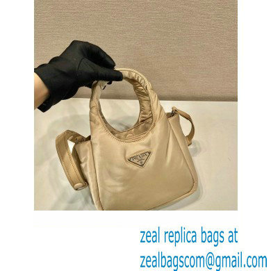 Prada Small padded Re-Nylon tote bag 1BA359 Beige 2023