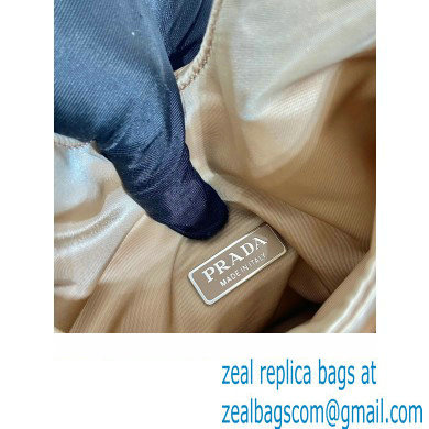 Prada Small padded Re-Nylon tote bag 1BA359 Beige 2023 - Click Image to Close