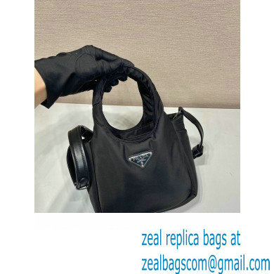 Prada Small padded Re-Nylon tote bag 1BA359 Black 2023 - Click Image to Close