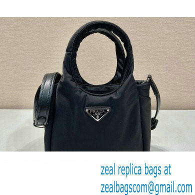 Prada Small padded Re-Nylon tote bag 1BA359 Black 2023