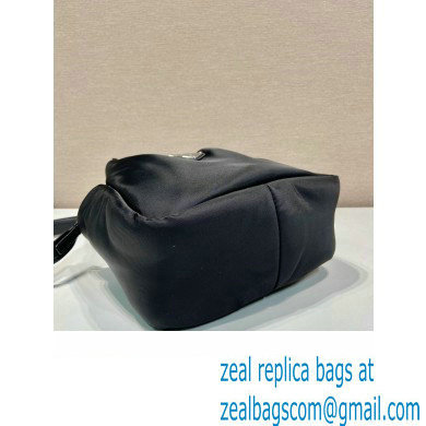 Prada Small padded Re-Nylon tote bag 1BA359 Black 2023 - Click Image to Close