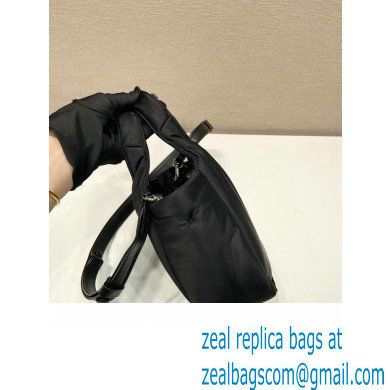 Prada Small padded Re-Nylon tote bag 1BA359 Black 2023 - Click Image to Close