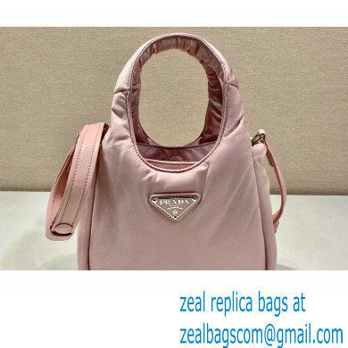 Prada Small padded Re-Nylon tote bag 1BA359 Pink 2023 - Click Image to Close