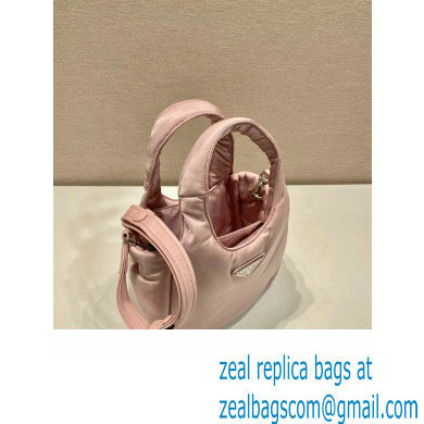 Prada Small padded Re-Nylon tote bag 1BA359 Pink 2023 - Click Image to Close