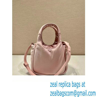 Prada Small padded Re-Nylon tote bag 1BA359 Pink 2023