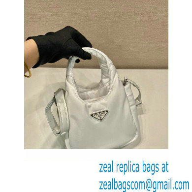 Prada Small padded Re-Nylon tote bag 1BA359 White 2023