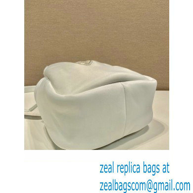 Prada Small padded Re-Nylon tote bag 1BA359 White 2023 - Click Image to Close
