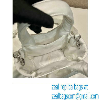 Prada Small padded Re-Nylon tote bag 1BA359 White 2023