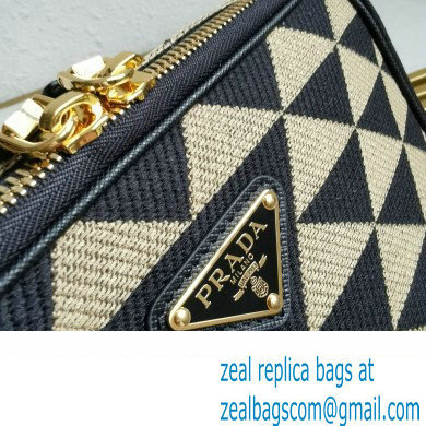 Prada Symbole embroidered fabric bag 2VH069 beige 2023 - Click Image to Close