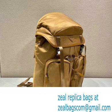 Prada tobacco re-nylon and Saffiano Leather backpack 2VZ019 BEIGE 2020