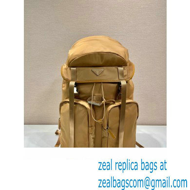 Prada tobacco re-nylon and Saffiano Leather backpack 2VZ019 BEIGE 2020