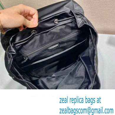 Prada tobacco re-nylon and Saffiano Leather backpack 2VZ019 BLACK 2020 - Click Image to Close