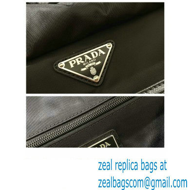 Prada tobacco re-nylon and Saffiano Leather backpack 2VZ019 BLACK 2020 - Click Image to Close