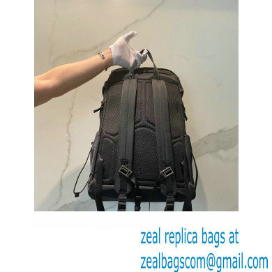 Prada tobacco re-nylon and Saffiano Leather backpack 2VZ079 BLACK 2020 - Click Image to Close