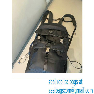 Prada tobacco re-nylon and Saffiano Leather backpack 2VZ079 BLACK 2020