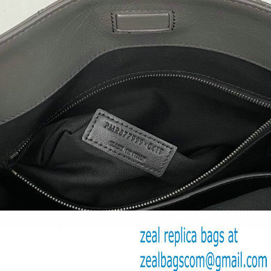 Saint Laurent Niki Shopping Bag in Vintage Leather 577999 Dark Gray