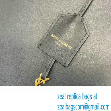 Saint Laurent Shopping n/s bag in supple leather 600306 Black