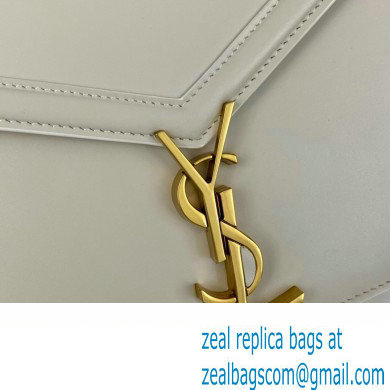 Saint Laurent cassandra medium chain bag in leather 532750 White - Click Image to Close