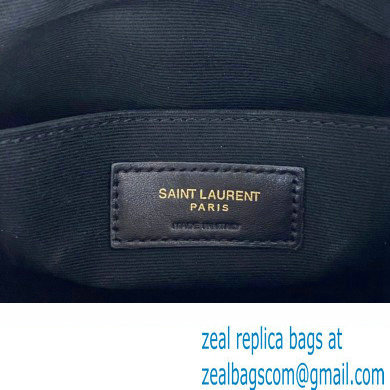 Saint Laurent cassandre matelasse a5 pouch in quilted leather 379039 White