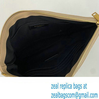 Saint Laurent cassandre matelasse tablet pouch in quilted leather 559193 Beige