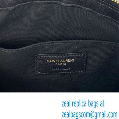 Saint Laurent cassandre matelasse tablet pouch in quilted leather 559193 Black/Gold