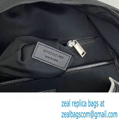 Saint Laurent city backpack Bag in canvas, nylon and leather 534967 Black/Silver