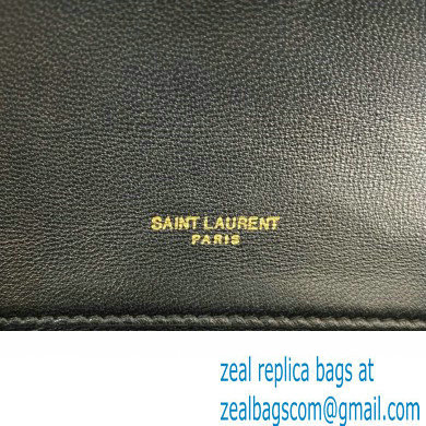 Saint Laurent gaby phone holder Bag in quilted leather 742579 Black/Gold