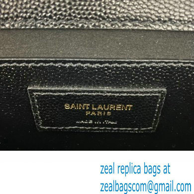 Saint Laurent kate clutch in grain de poudre embossed leather 326079 Black - Click Image to Close