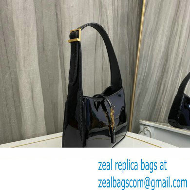 Saint Laurent le 5 A 7 hobo bag in Patent leather 657228 Black - Click Image to Close