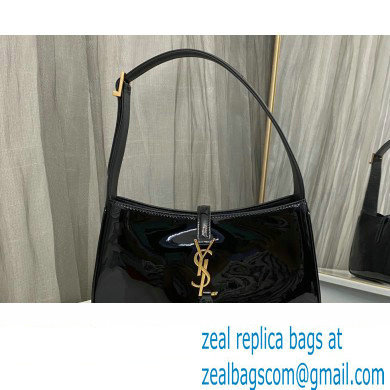 Saint Laurent le 5 A 7 hobo bag in Patent leather 657228 Black - Click Image to Close