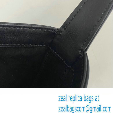 Saint Laurent le 5 A 7 mini bag in vegetable-tanned leather 710318 Black