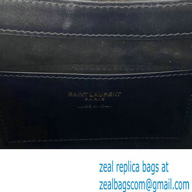 Saint Laurent le 5 A 7 mini bag in vegetable-tanned leather 710318 Black