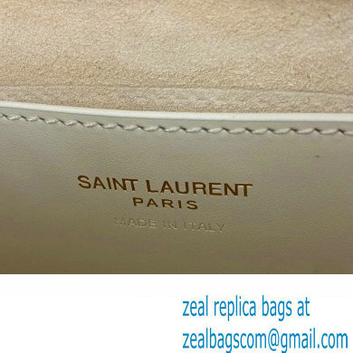 Saint Laurent le 5 A 7 mini bag in vegetable-tanned leather 710318 White