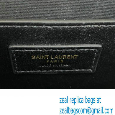 Saint Laurent medium envelope Bag in quilted grain de poudre embossed leather 600185 Gray - Click Image to Close