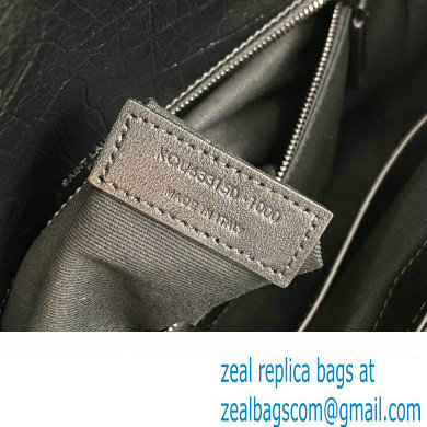 Saint Laurent medium niki Bag in crocodile-embossed leather 633150 Black - Click Image to Close