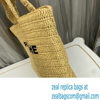 Saint Laurent rive gauche supple tote bag in raffia crochet 688864 - Click Image to Close