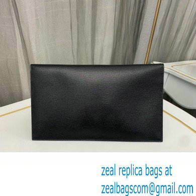 Saint Laurent uptown pouch in Grained leather 565739 Black - Click Image to Close