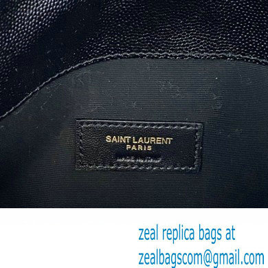 Saint Laurent uptown pouch in Grained leather 565739 Black - Click Image to Close