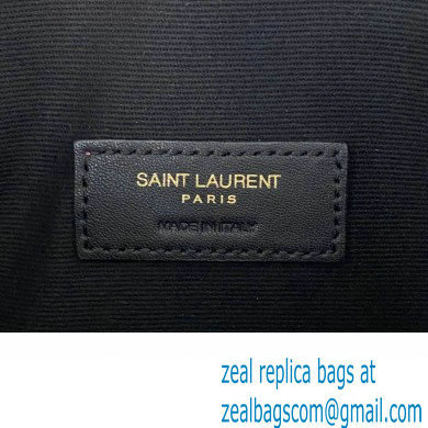 Saint Laurent uptown pouch in Grained leather 565739 White