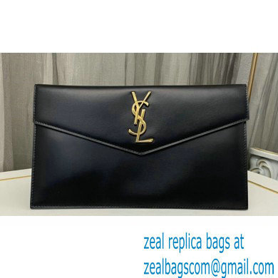 Saint Laurent uptown pouch in Smooth leather 565739 Black