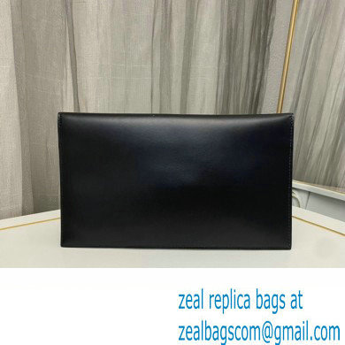 Saint Laurent uptown pouch in Smooth leather 565739 Black