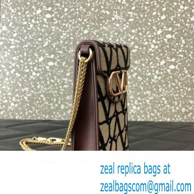 Valentino Loco Phone Case With Chain Bag in Toile Iconographe Black 2023 - Click Image to Close
