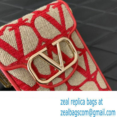 Valentino Loco Phone Case With Chain Bag in Toile Iconographe Red 2023 - Click Image to Close